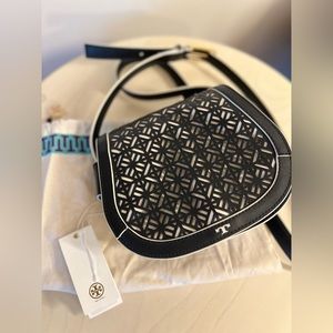 Tory Burch Fret-T cross body bag with dust bag and tag